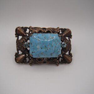 Vintage Turquoise Brooch Pin